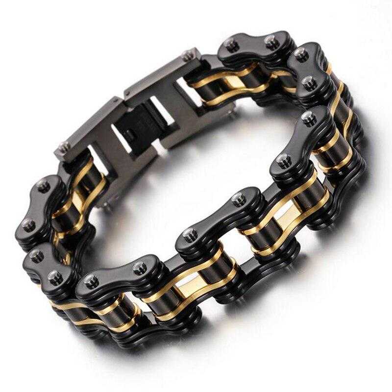 Cycolinks Black Gold Bike Chain Bracelet - Cycolinks