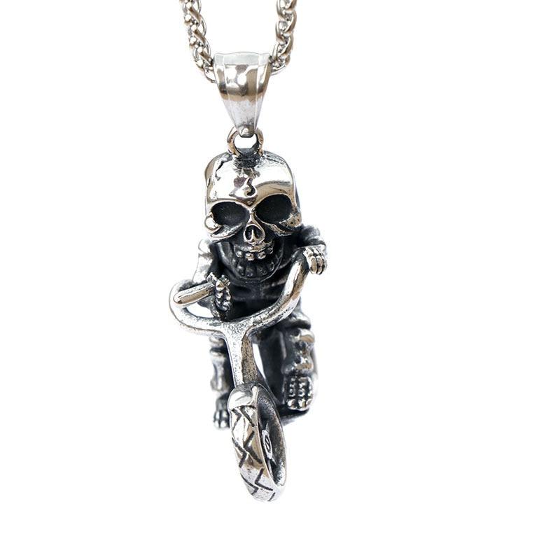 Cycolinks Bicycle Skull Necklace - Cycolinks