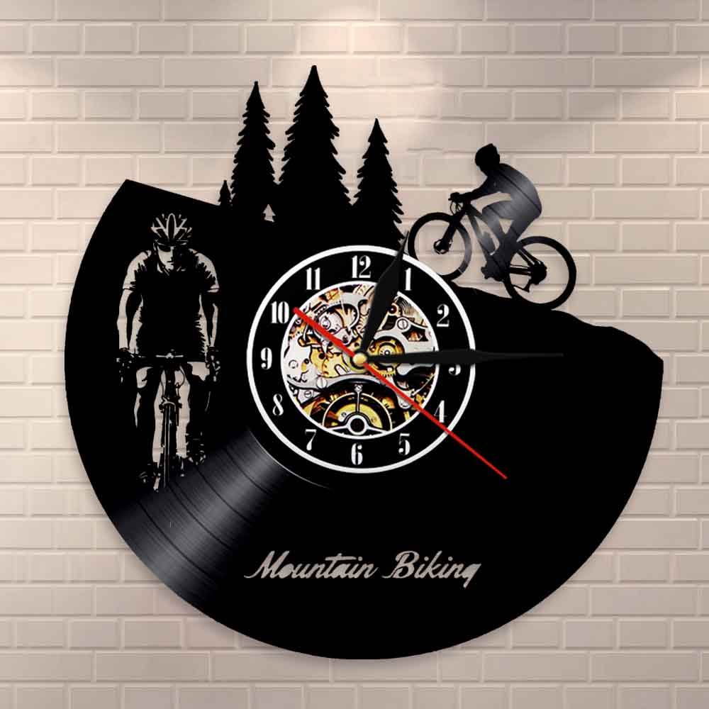 Cycolinks Bicycle Rider Silhouette Vinyl Clock - Cycolinks