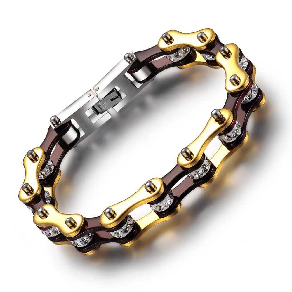 Cycolinks Black & Gold Crystal Bracelet - Cycolinks