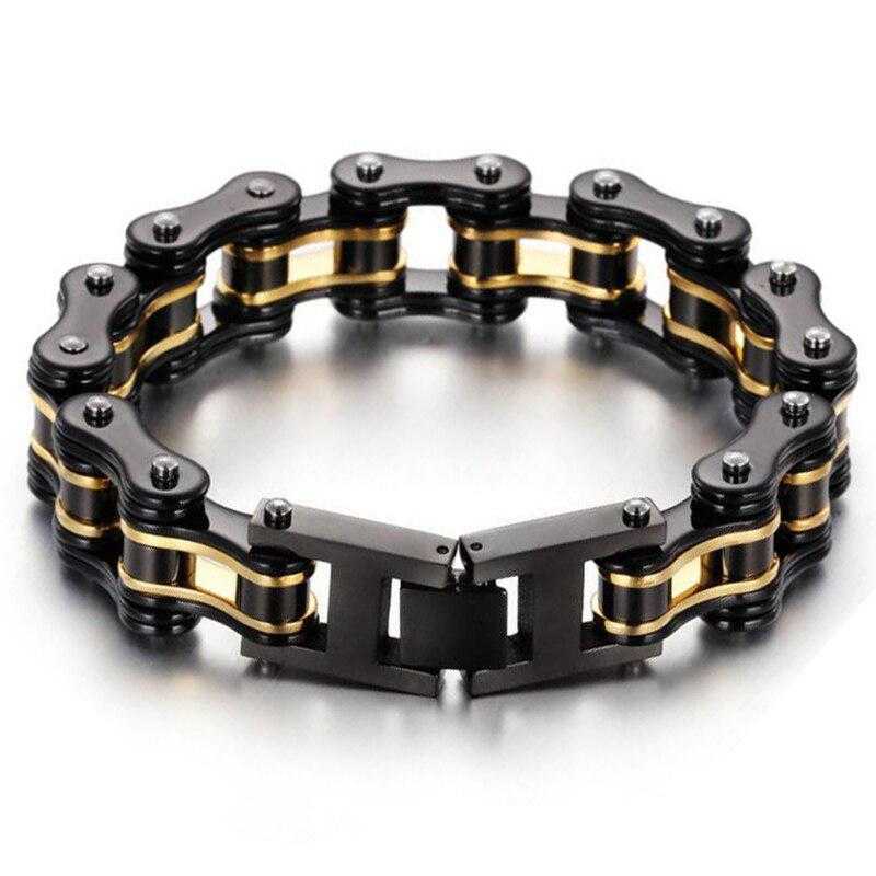 Cycolinks Black Gold Bike Chain Bracelet - Cycolinks