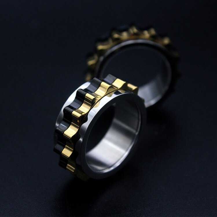 Cycolinks Titanium Steel Rotating Gear Ring - Cycolinks