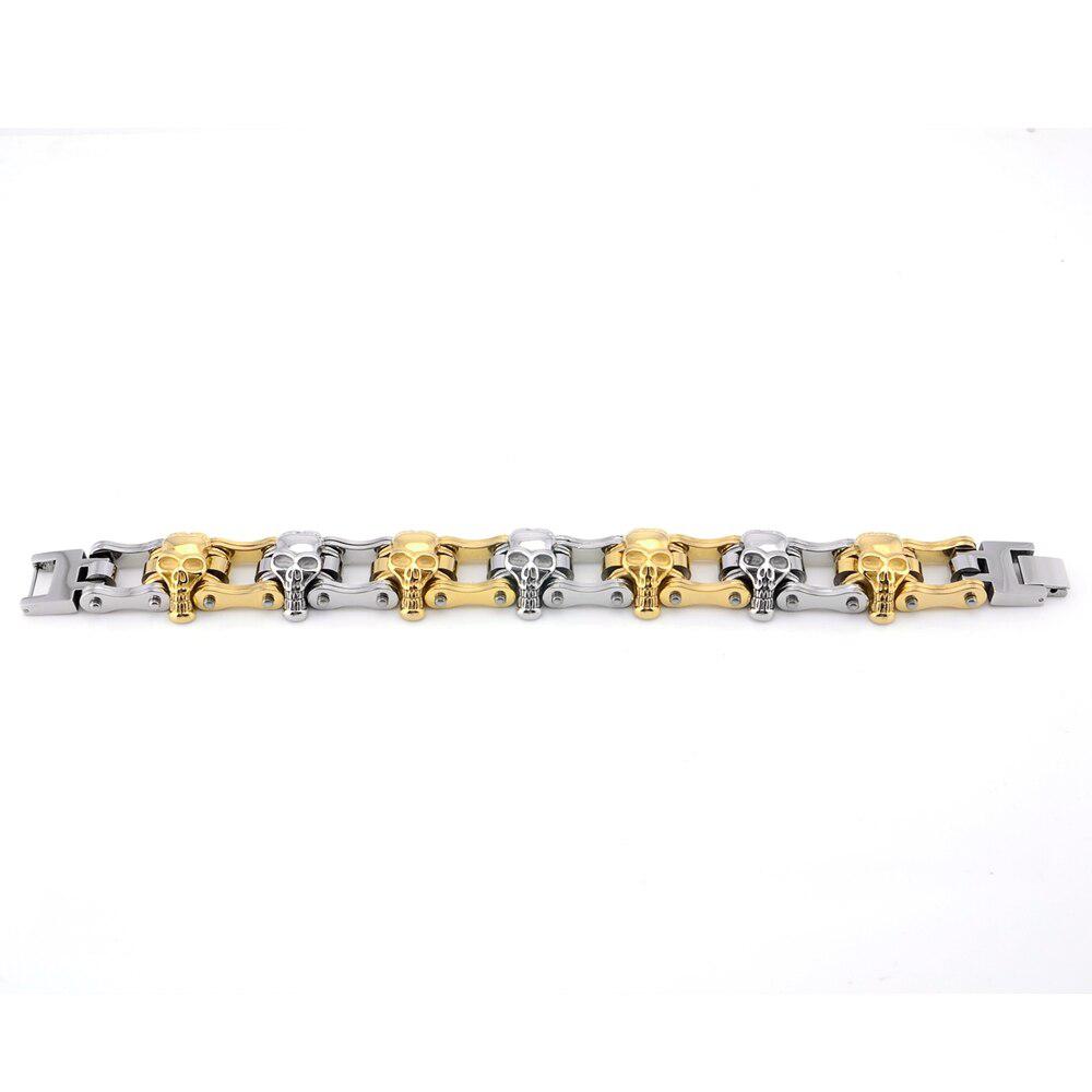 Cycolinks Skull Mens Bike Chain Bracelet - Cycolinks