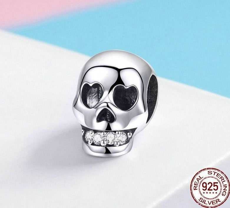 Cycolinks 925 Sterling Silver Skull Charm - Cycolinks
