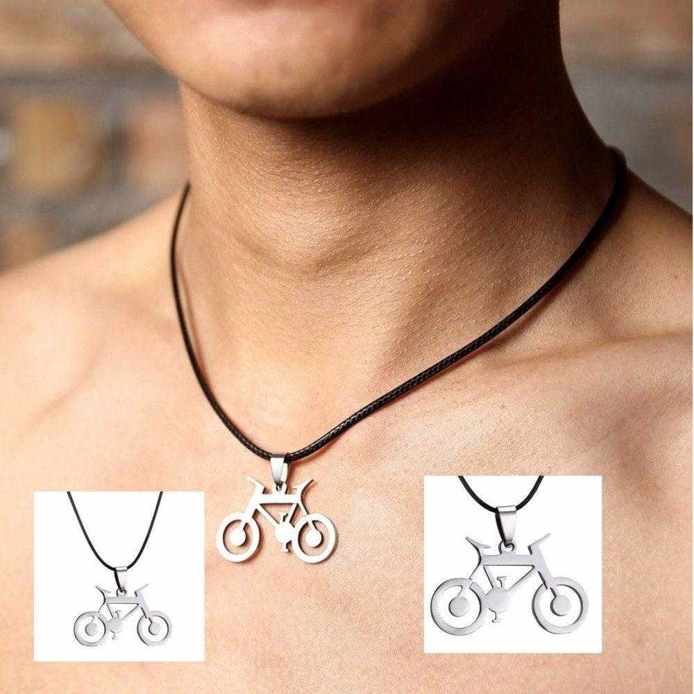 Cycolinks Bicycle Pendant Mens Necklace BOGOF - Cycolinks