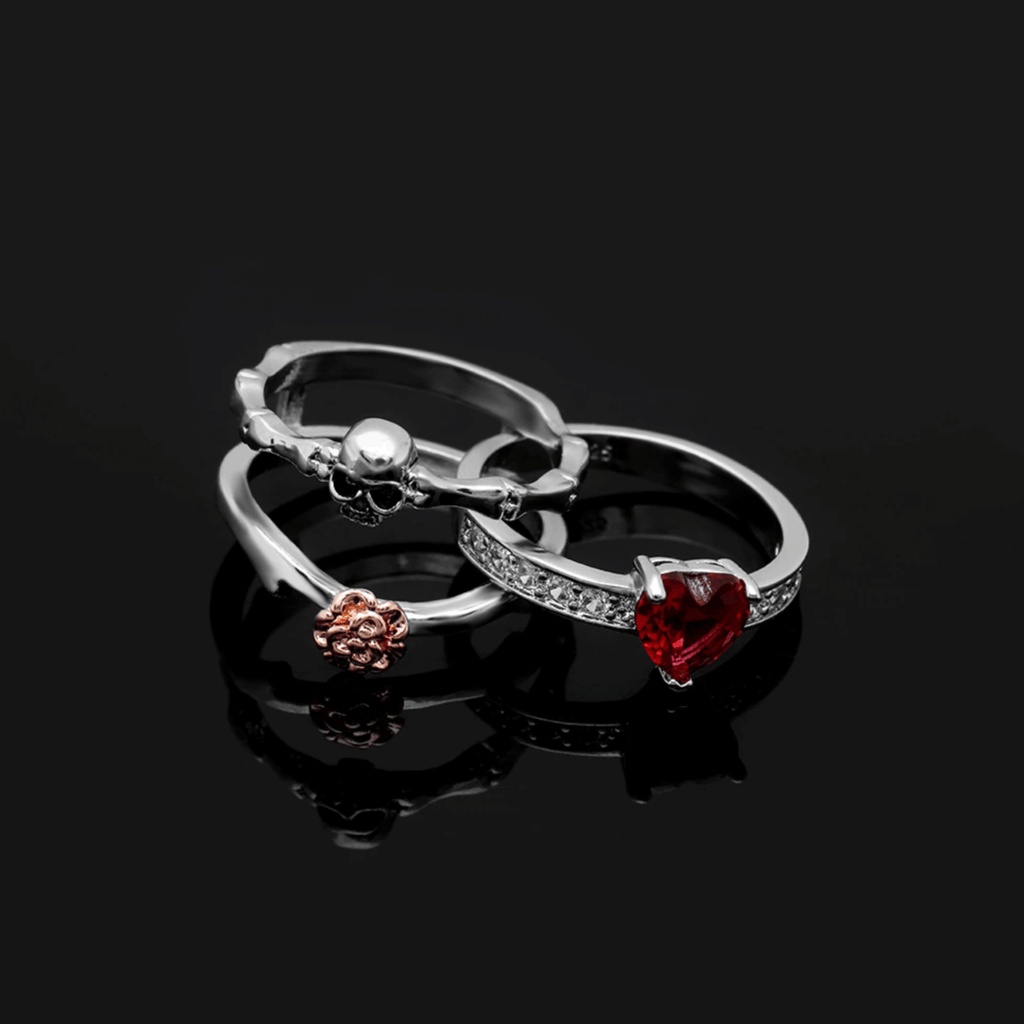 Cycolinks Skull & Rose Combination Ring - Cycolinks