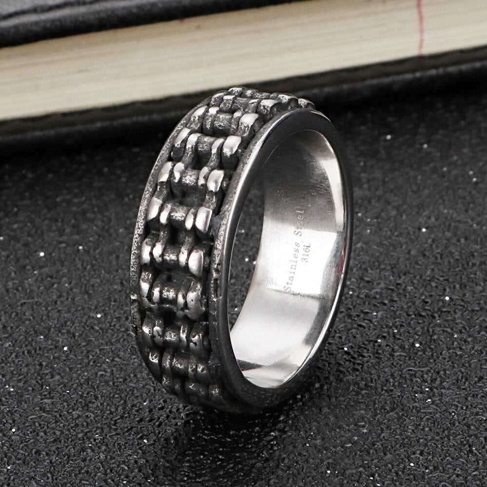 Cycolinks Retro Stainless Steel Bike Chain Ring - Cycolinks