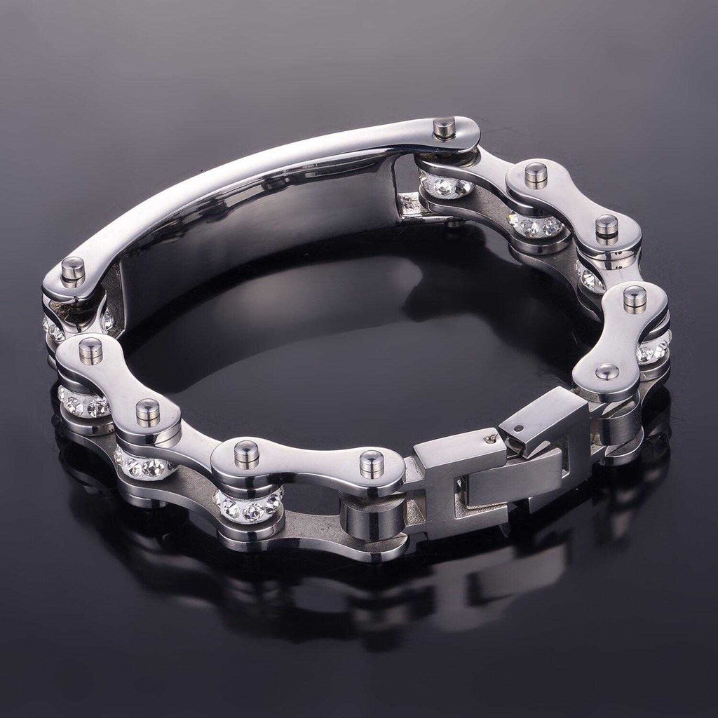 Cycolinks Custom 10mm Crystal Personalised ID Bracelet - Cycolinks