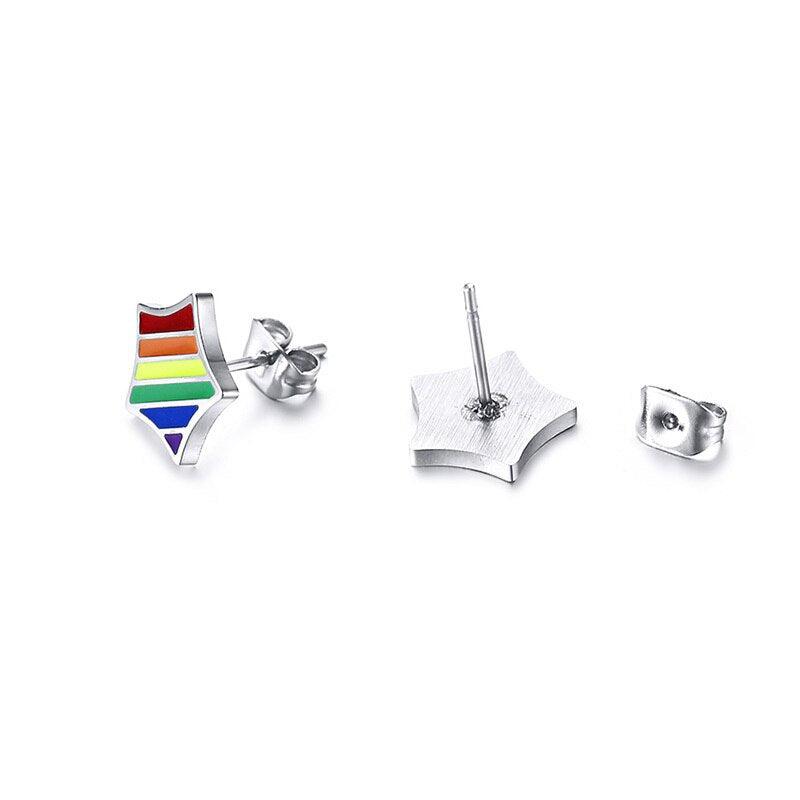 Cycolinks Pride Rainbow Star Earrings - Cycolinks