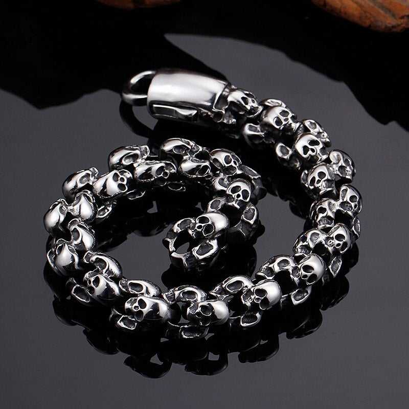 Cycolinks Full Skull Charm Bracelet - Cycolinks