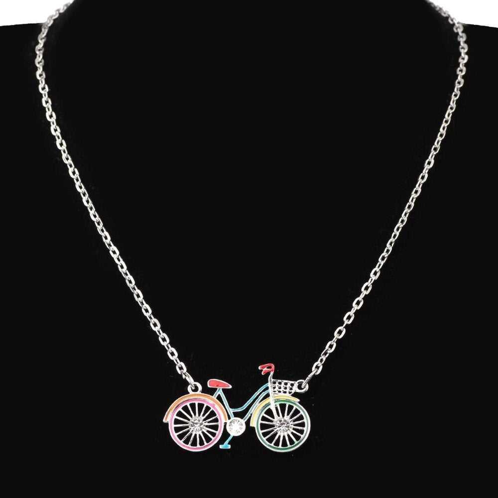 Cycolinks Women's Cute Bicycle Necklace - Cycolinks