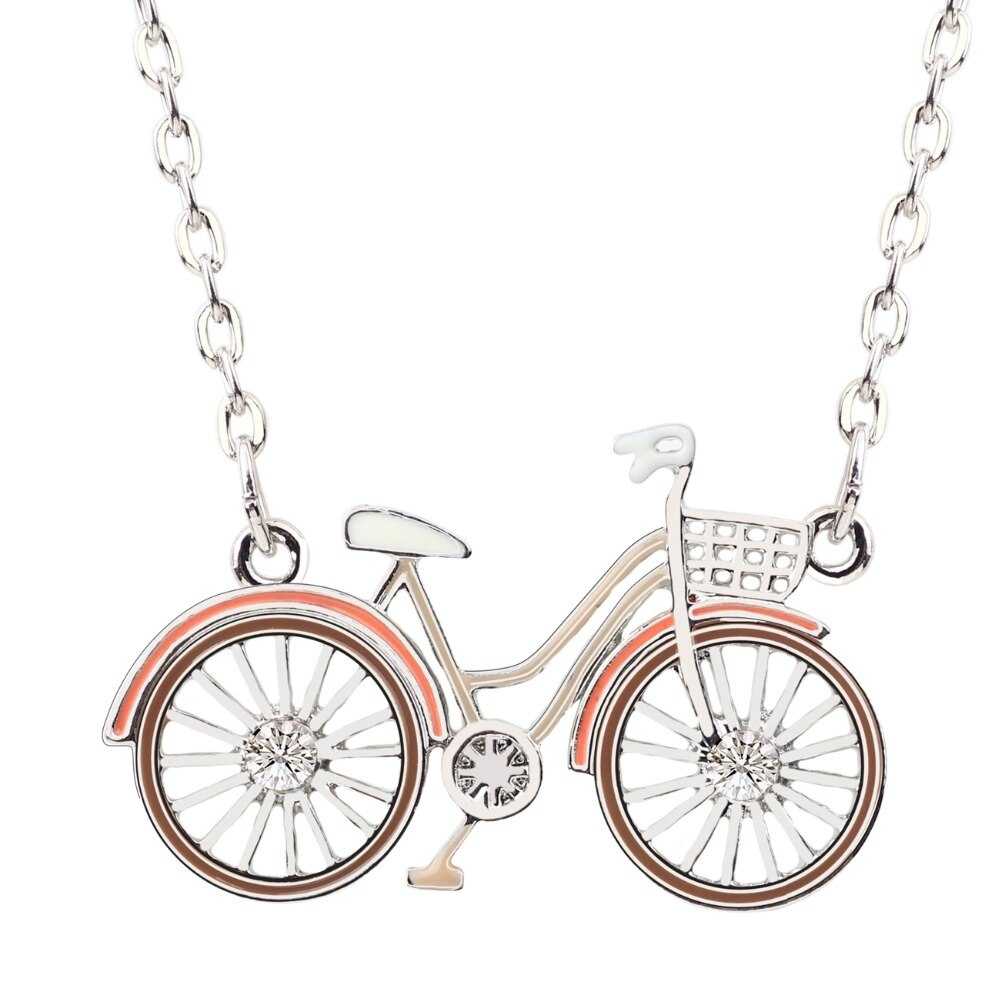 Cycolinks Women's Cute Bicycle Necklace - Cycolinks