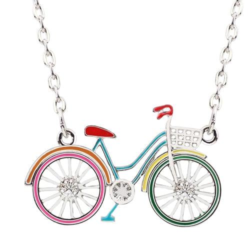 Cycolinks Women's Cute Bicycle Necklace - Cycolinks