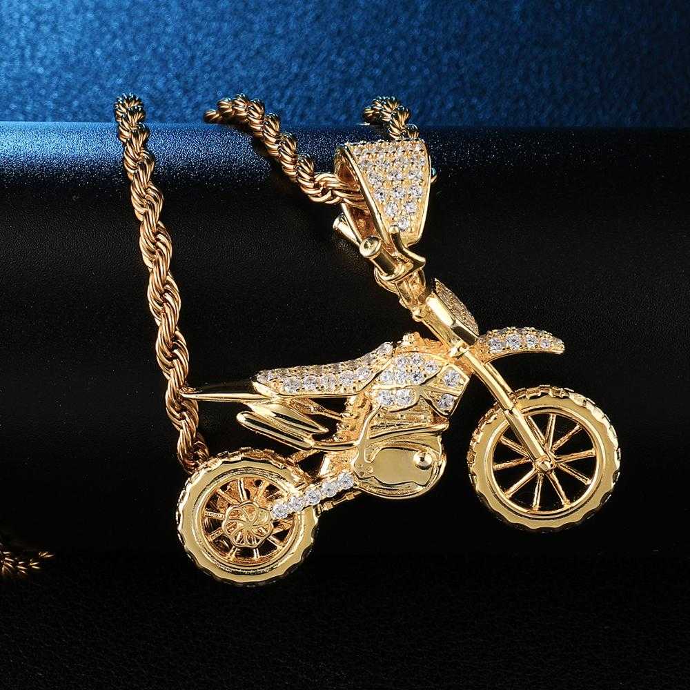 Cycolinks Hip Hop Copper Motocross Necklace - Main Image