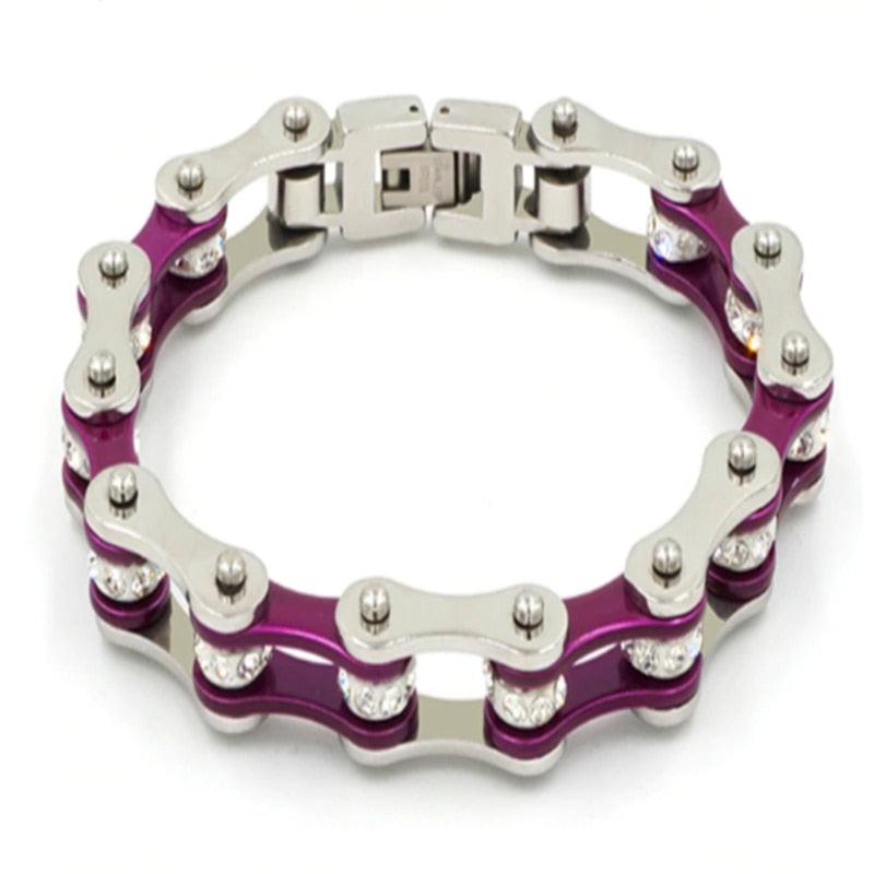 Cycolinks Punk Purple Crystal Bracelet - Cycolinks