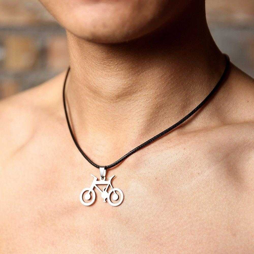 Cycolinks Bicycle Pendant Mens Necklace BOGOF - Cycolinks