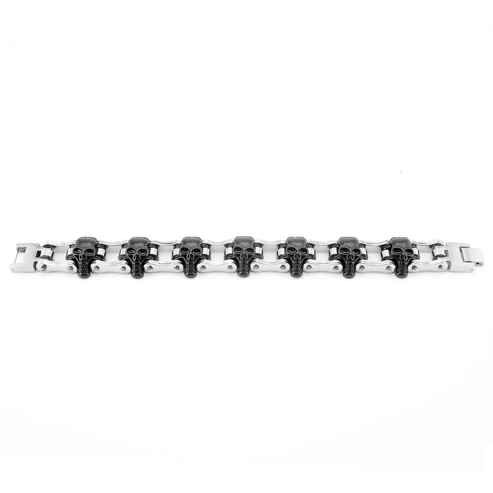 Cycolinks Skull Mens Bike Chain Bracelet - Cycolinks