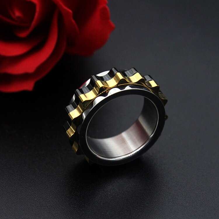 Cycolinks Titanium Steel Rotating Gear Ring - Cycolinks