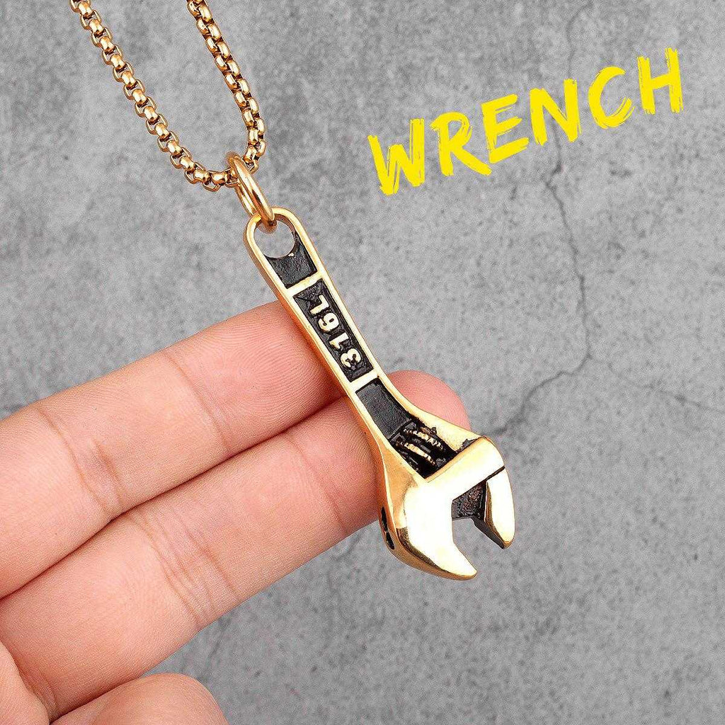 Cycolinks Stainless Steel Wrench Necklace - Cycolinks