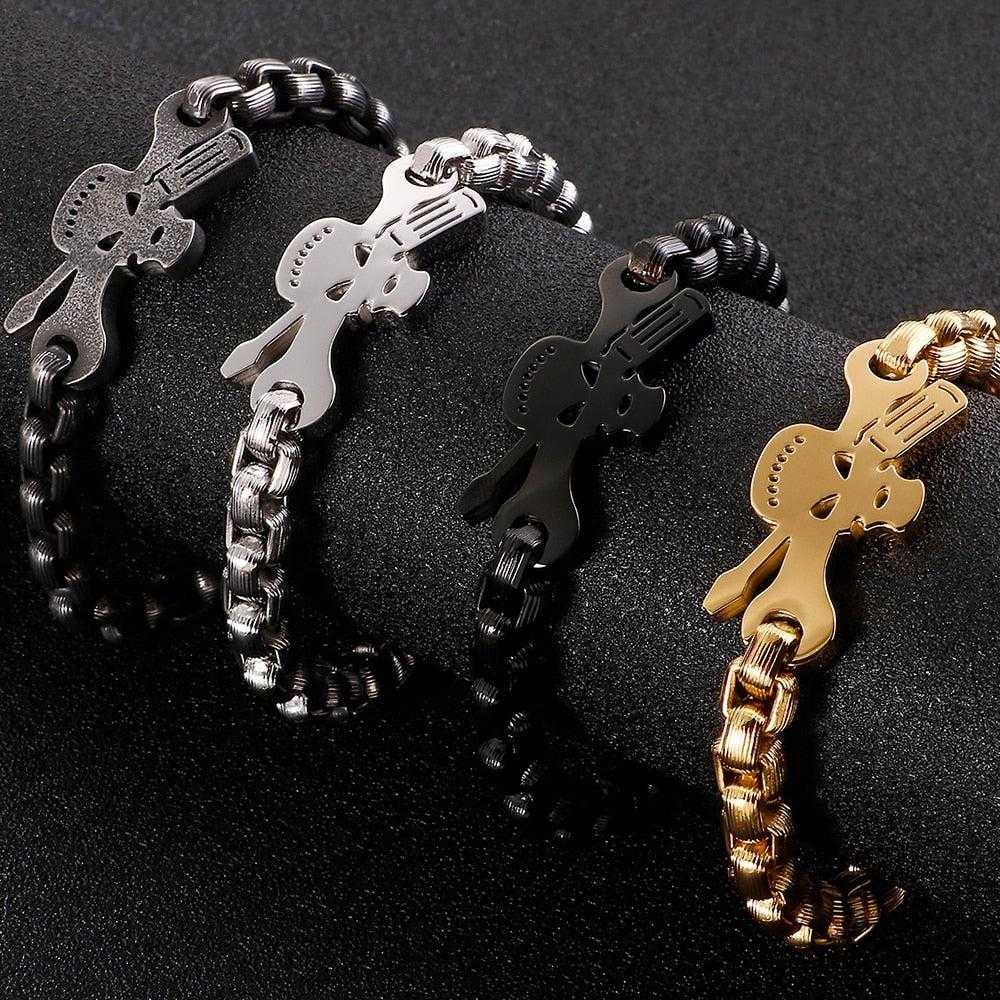 Cycolinks Skull & Driver Chain Bracelet - Cycolinks