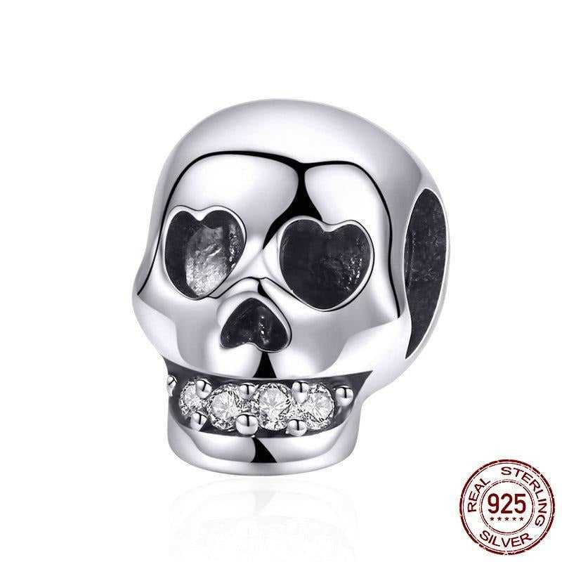 Cycolinks 925 Sterling Silver Skull Charm - Cycolinks