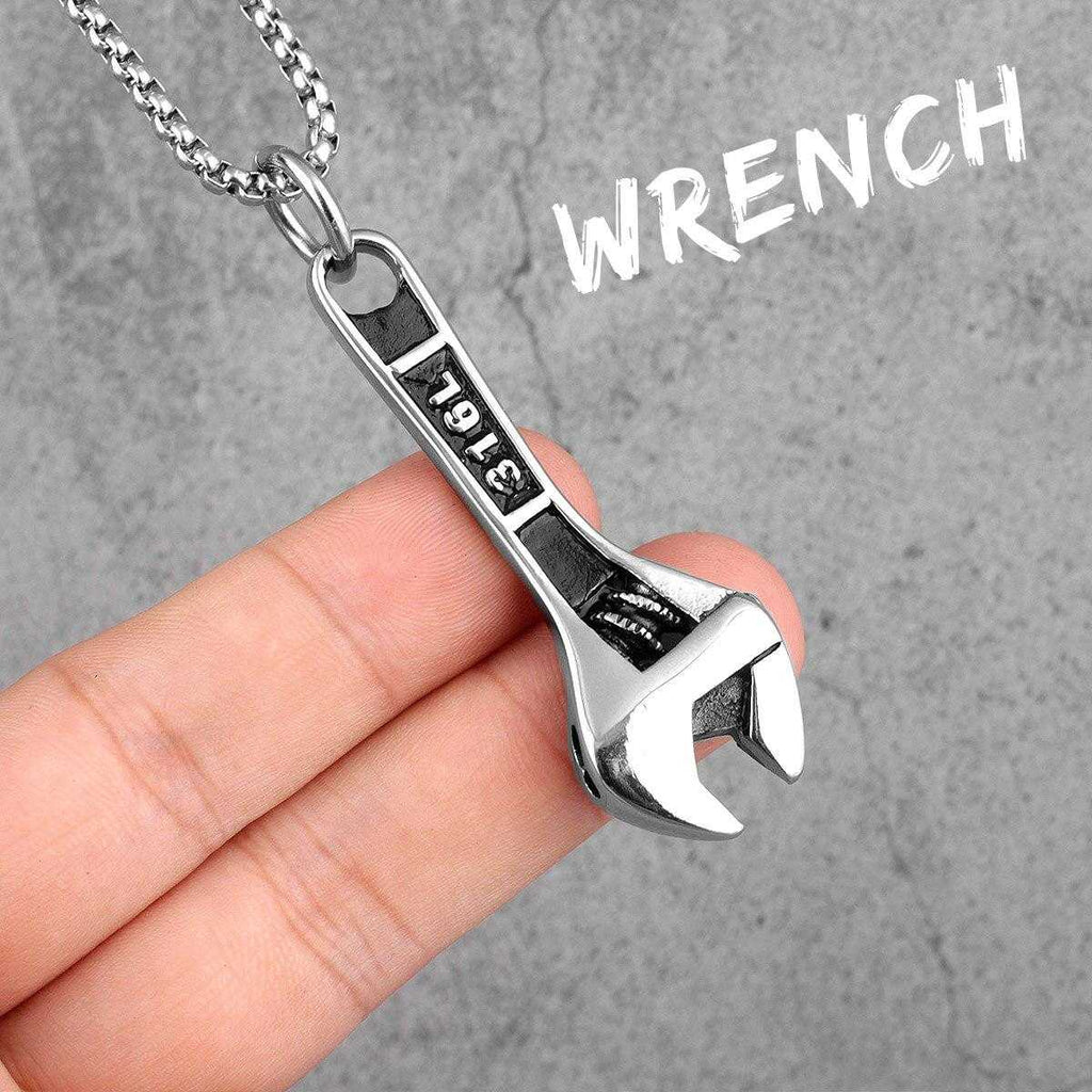 Cycolinks Stainless Steel Wrench Necklace - Cycolinks