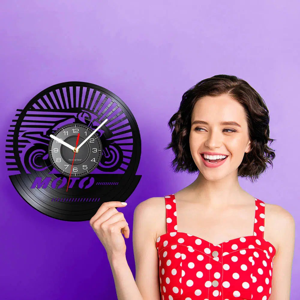 Cycolinks Moto Vinyl Clock - Cycolinks