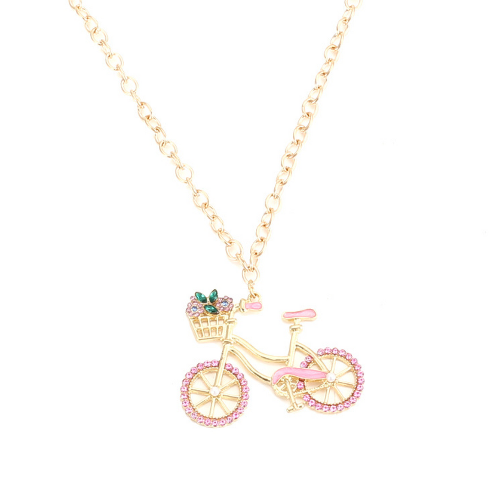 Cycolinks Zircon Bicycle Necklace - Cycolinks
