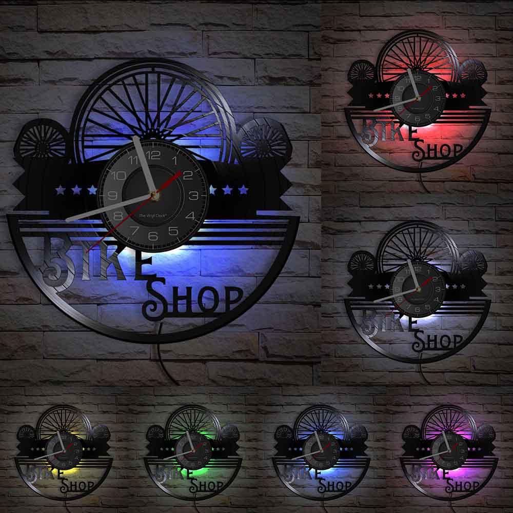 Cycolinks Bike Shop Sign Vinyl Clock - Cycolinks