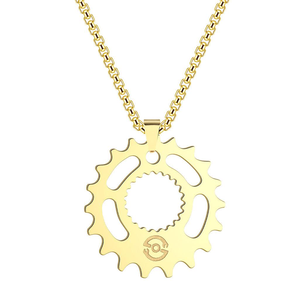 gear necklace Cycolinks Sprocket Gear Necklace