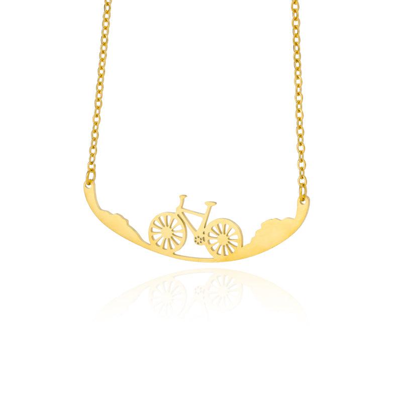 Suede Bike Chain Necklace – Amazonite – RYLU
