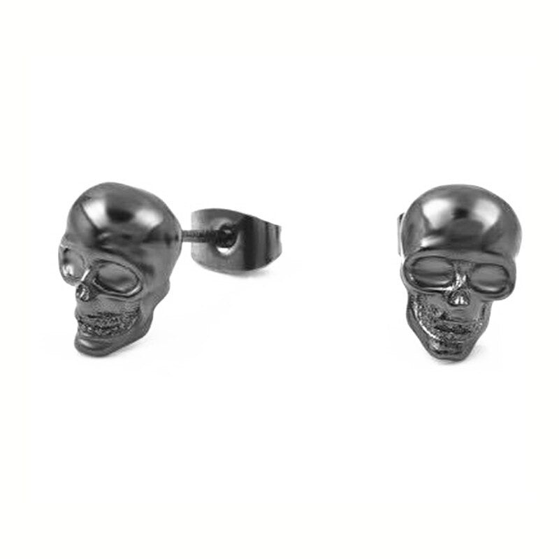 Cycolinks Punk Skull Stud Earrings - Cycolinks