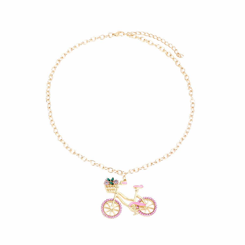 Cycolinks Zircon Bicycle Necklace - Cycolinks