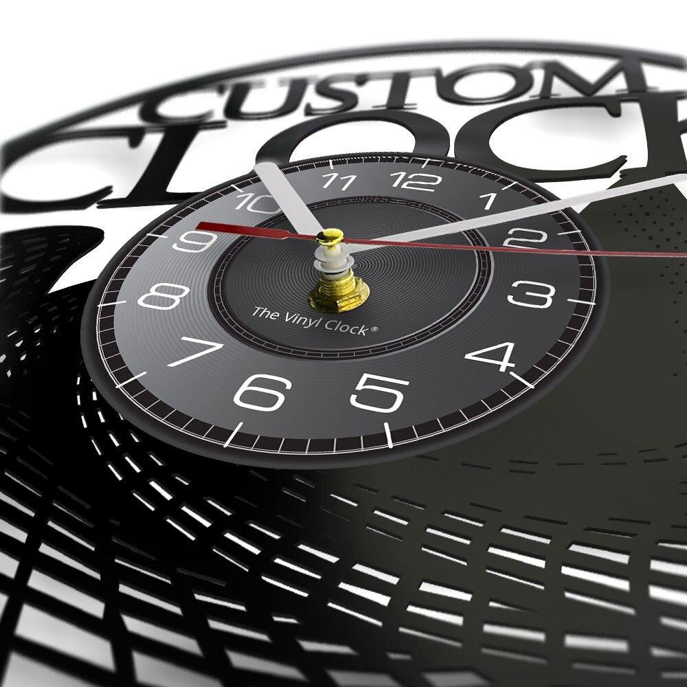 Custom Clock Cool Custom Vinyl Clock - Turn Your Photo Into Unique Wall Art – Cycolinks