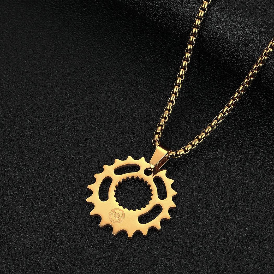 gear necklace Cycolinks Sprocket Gear Necklace