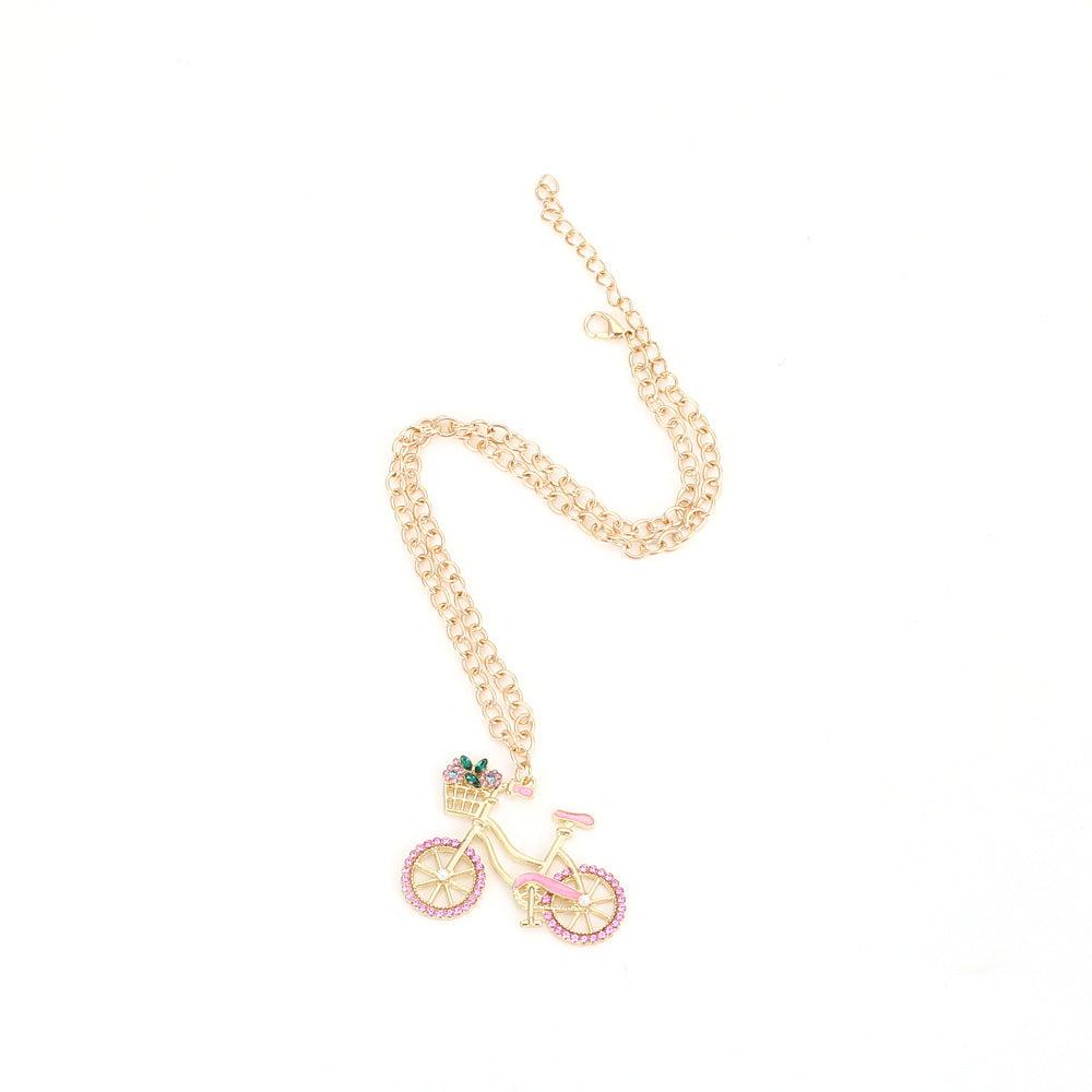 Cycolinks Zircon Bicycle Necklace - Cycolinks