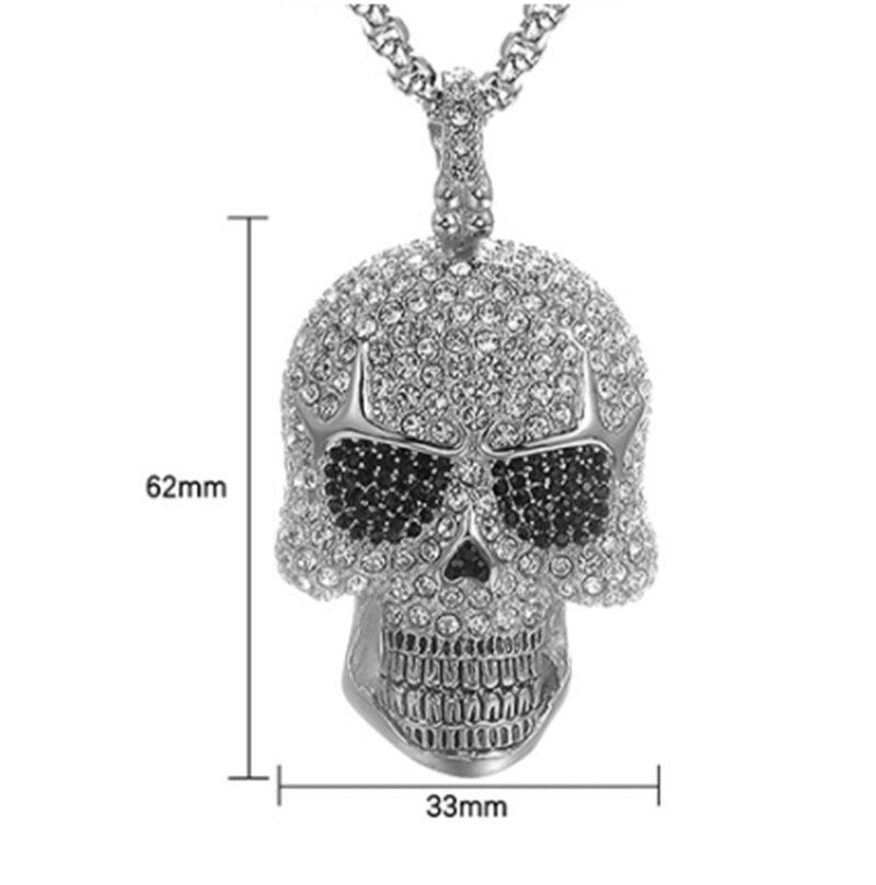 Cycolinks Full Zircon Skull Necklace - Cycolinks