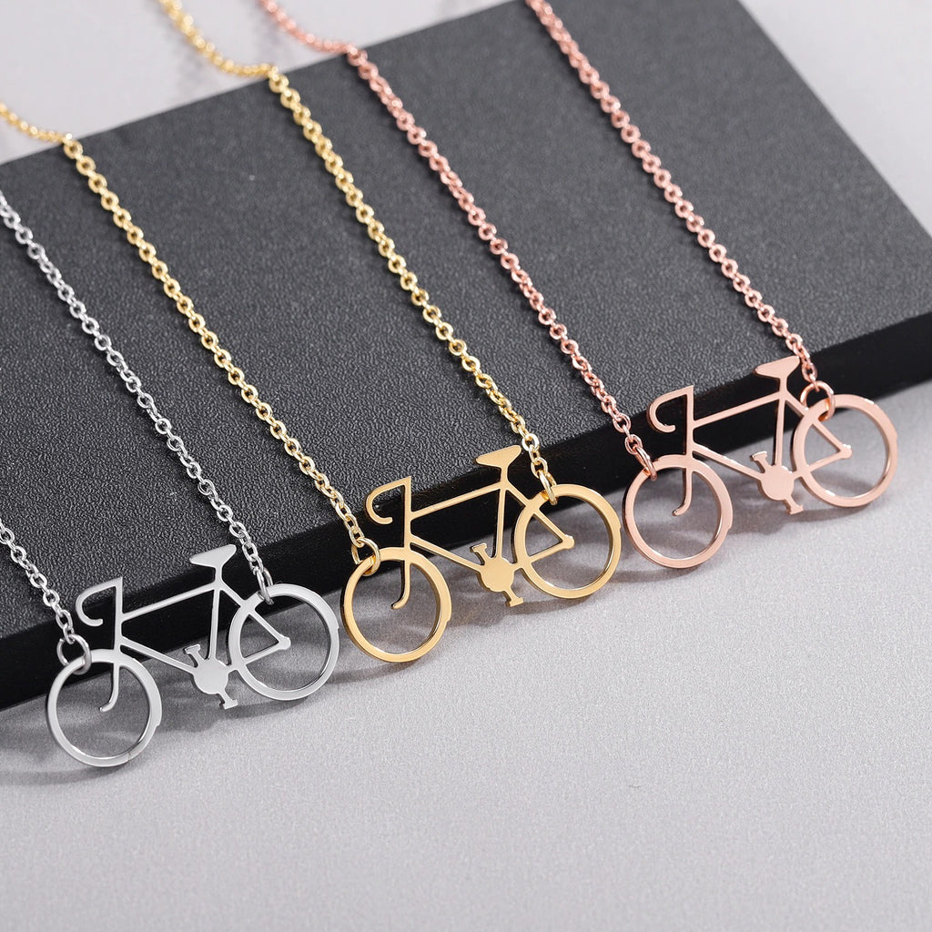 Cycolinks Stainless Steel Road Bike Necklace - Cycolinks