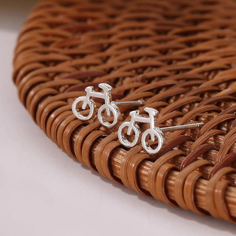 Cycolinks 925 Sterling Silver Bicycle Stud Earrings BOGOF - Cycolinks