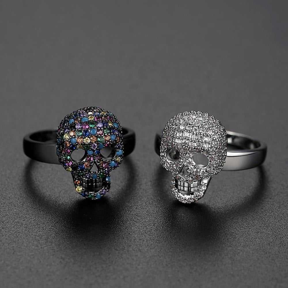 Cycolinks Copper Zircon Skull Ring - Cycolinks