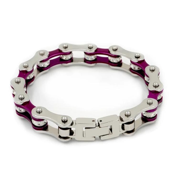 Cycolinks Punk Purple Crystal Bracelet - Cycolinks