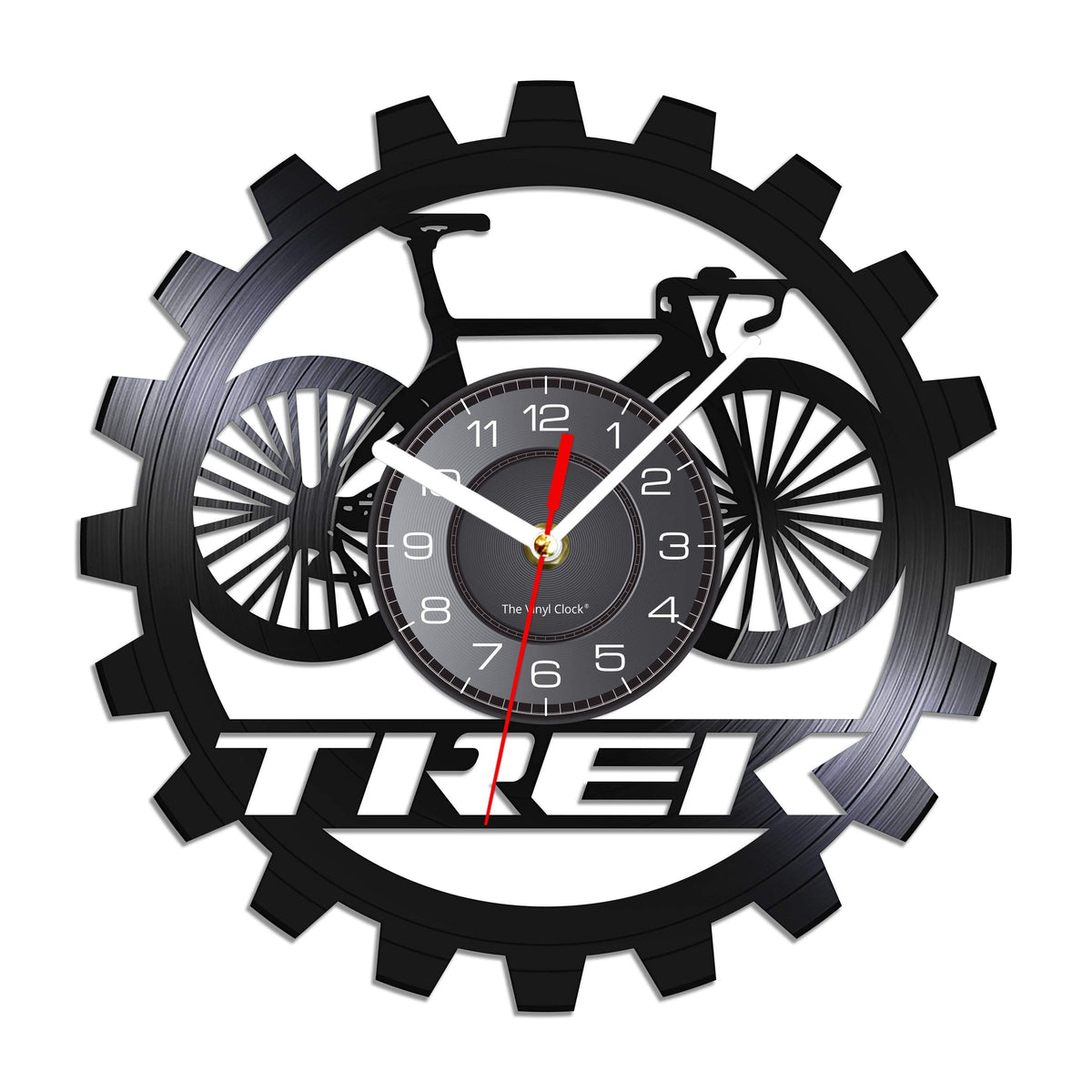 Trek Bicycle Vinyl Clock