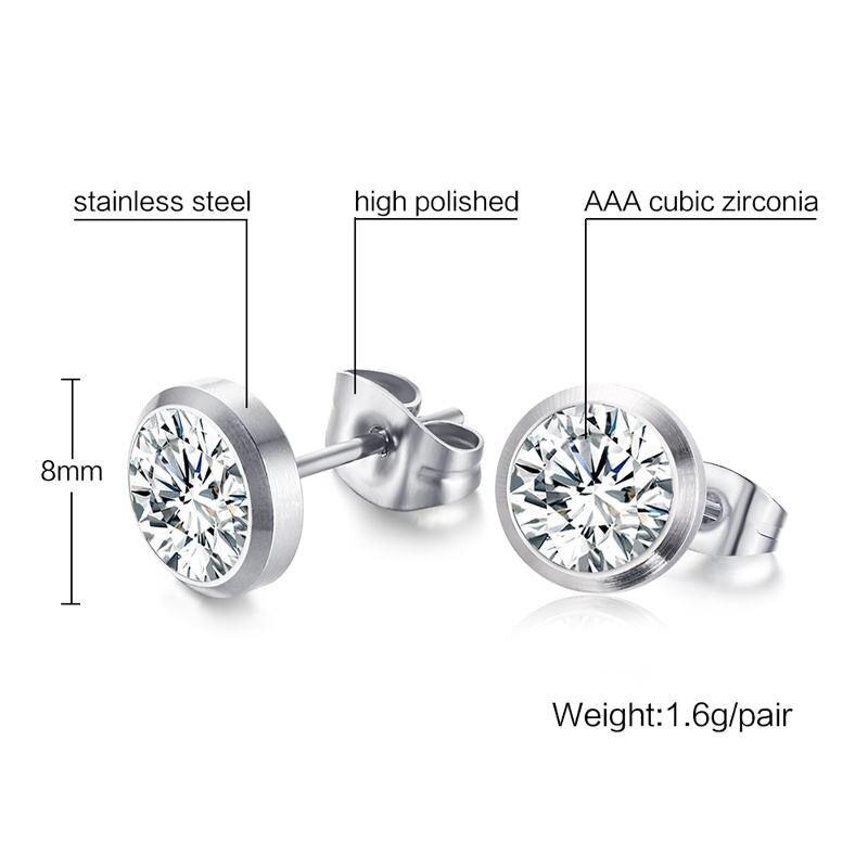 Cycolinks Zircon Stud Earrings - Cycolinks