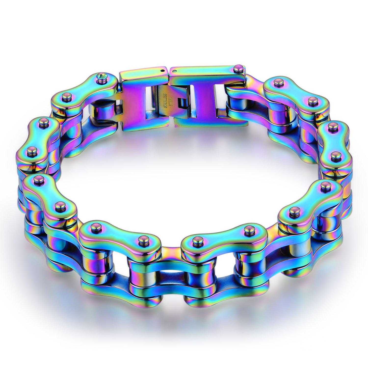 Cycolinks Mens Rainbow Bracelet