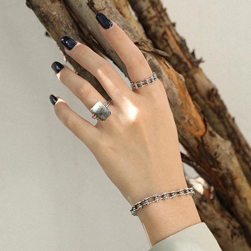 Cycolinks 925 Sterling Silver Bike Chain Ring - Cycolinks